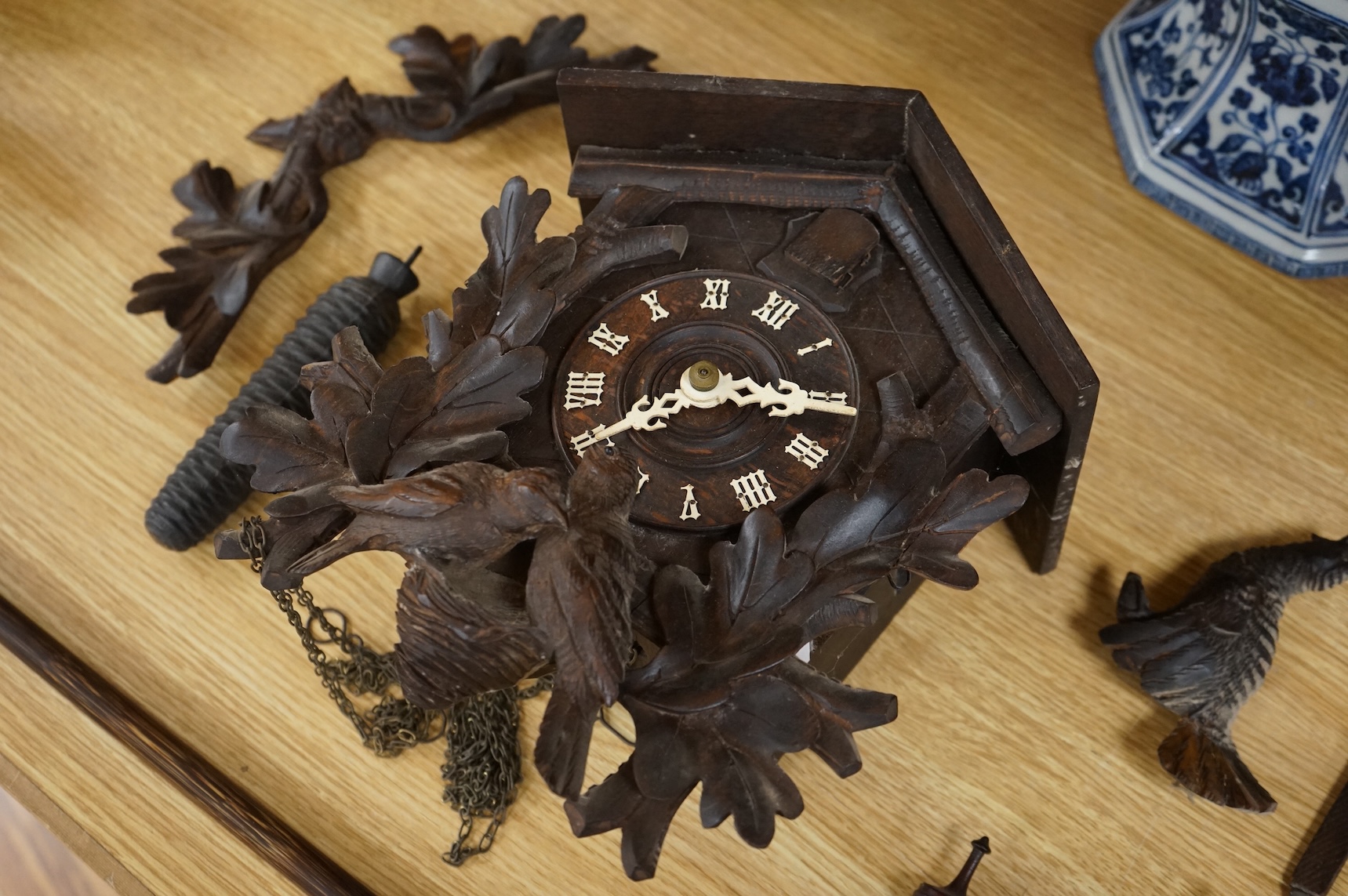 A late 19th century Black Forest Cuckoo clock